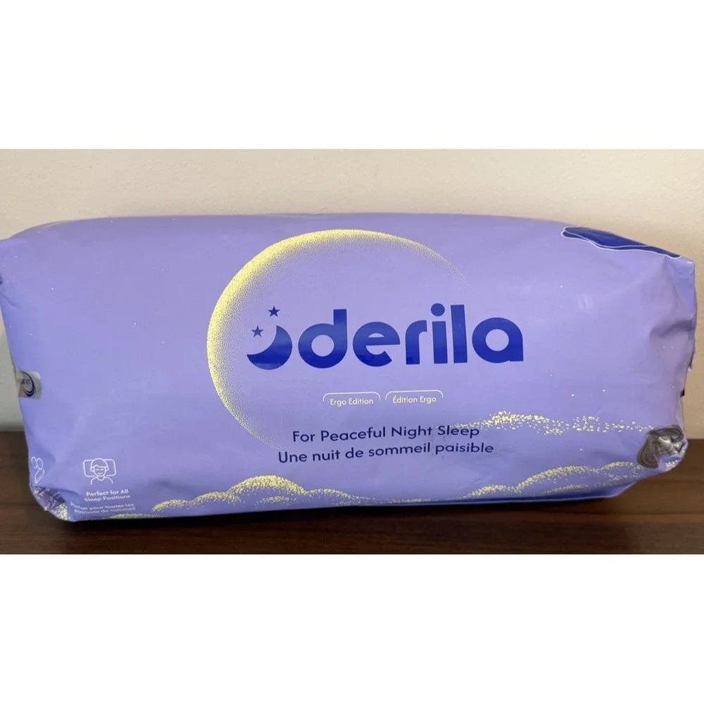 Derila Ergo Cervical Neck Pillow - Memory Foam Pillows for Back & Side Sleepers